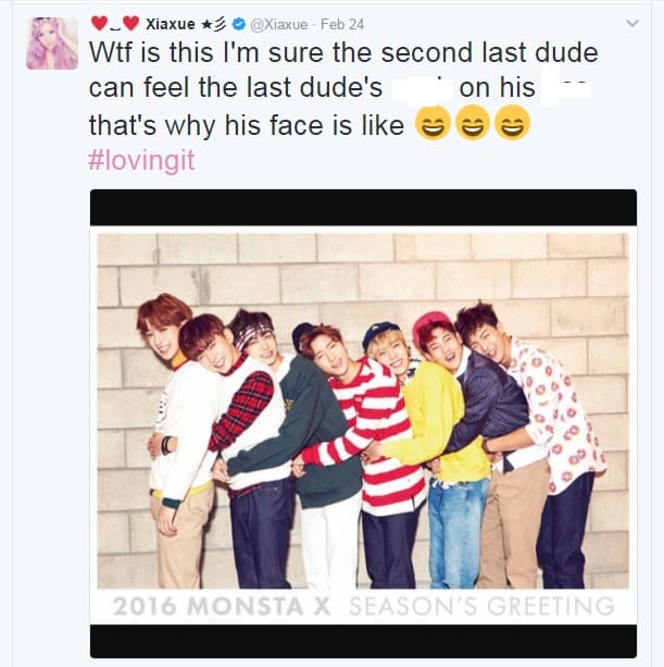 xiaxue monsta x bts exo