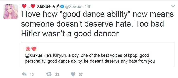 xiaxue monsta x bts exo