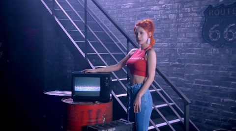 9 Muses Sojin inside tv photo Love City MV Nine Muses Comeback 2017 Love City